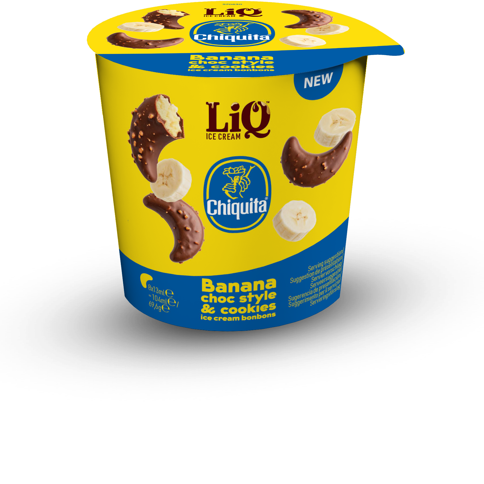 Cioccolatini al gelato alla banana Chiquita